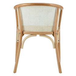 Luca beech and rattan dining chair hot sale