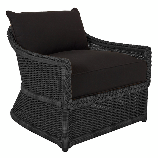 Emilia Ebony Lounge Chair - Black