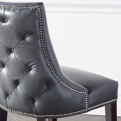 Versailles Leather Dining Chair - Espresso