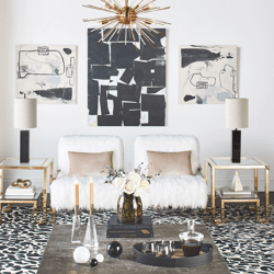 Javari Rug - Black/Ivory