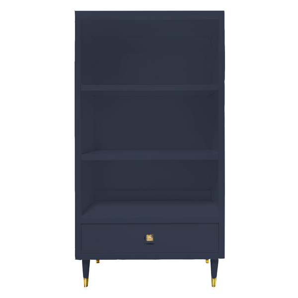 Uptown Bookcase With Drawer - Deep Blue