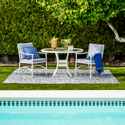 Savannah Outdoor Dining Arm Chair - Chambray
