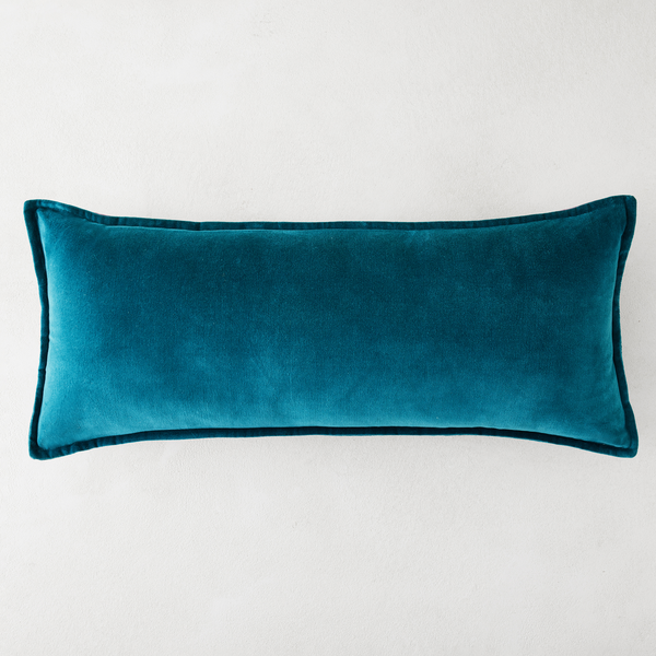 Long lumbar pillow by velvet + linen