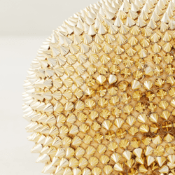 Spiked Skull & Pumpkins - Gold