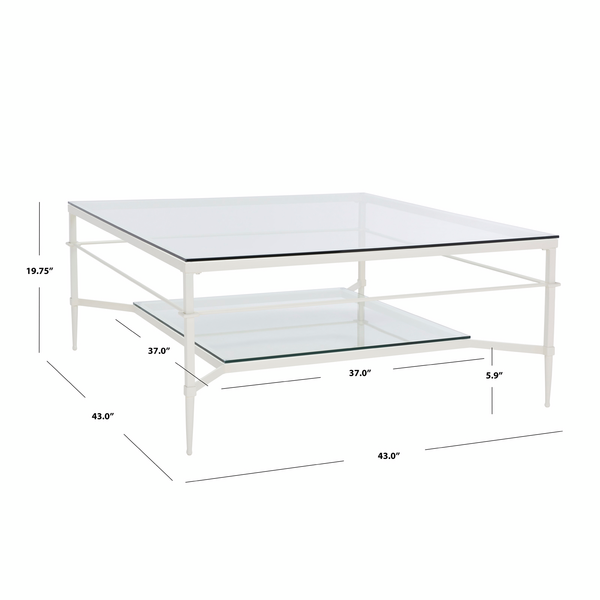 Berlioz Creations Amelie Coffee table with storage box, High gloss  white/Black, 113 x 60 x 40 cm, 100% Made in France: Buy Online at Best  Price in UAE 