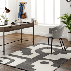 Clyde Rug - Charcoal/Beige