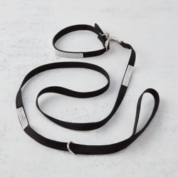 Swarovski Crystal Leash - Black