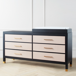 Black and pink deals dresser