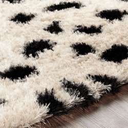Avery Rug - Black/Ivory