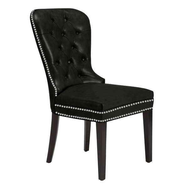 Charlotte Leather Dining Chair - Espresso
