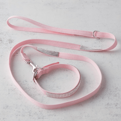 Swarovski Crystal Leash - Pink