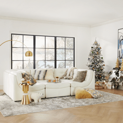 Pre-Lit Spruce Flock Tree 7'5"