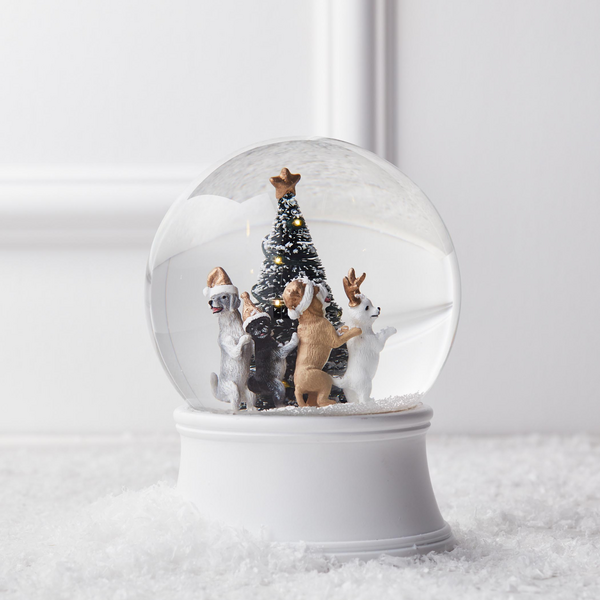 Merry Dogs Snow Globe | Zgallerie