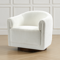 Adrian Swivel Chair - Ivory