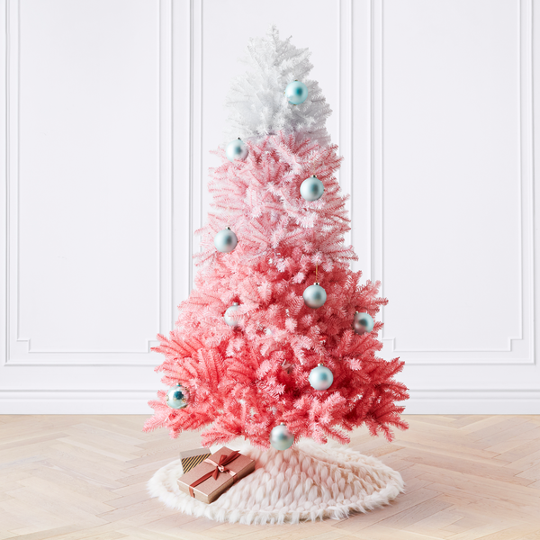 Pre-Lit Pink Ombre Tree