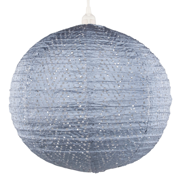 Chevron Metallic Blue Nova Lantern