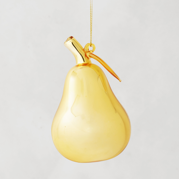 Gold Pear Ornament | Z Gallerie