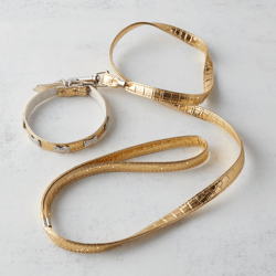 Crystal Bones Leash - Copper