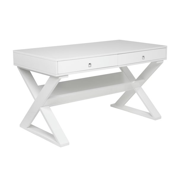 desk white lacquer