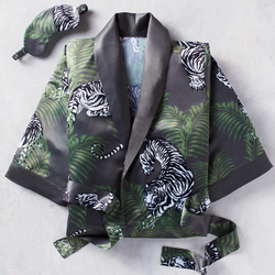 Tigress Robe Set - Charcoal