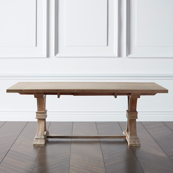 Ready To Ship - Archer Wash Oak Extending Dining Table