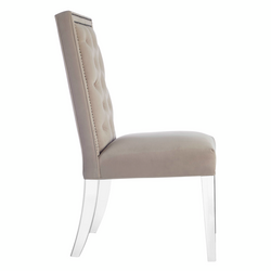 Maxwell Dining Chair With Nailheads - Acrylic