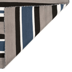 Variagated Stripe Outdoor Rug - Navy