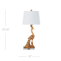 Peacock Table Lamp