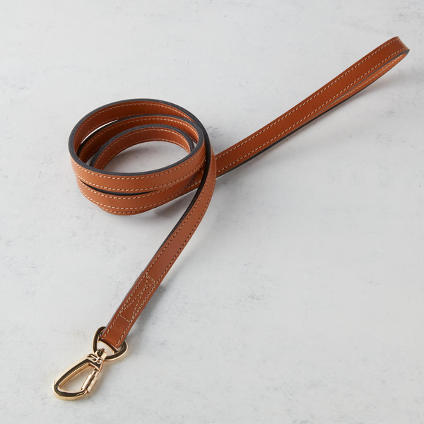 Italian Leather Leash - Natural