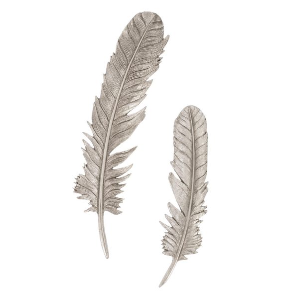 Feather Wall Decor - Set of 2