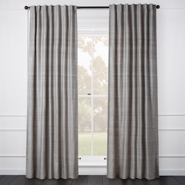 Custom Aiya Silk Window Panel - Grey