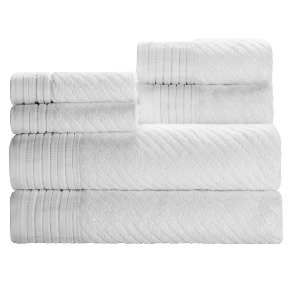 Adagio White Towel Bundle - Set of 6