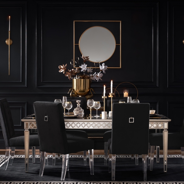 Z gallerie sophie mirrored dining table discount