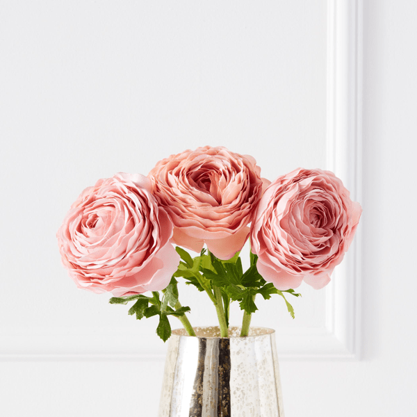 Real Touch Ranunculus Stem Set Of 3 Zgallerie
