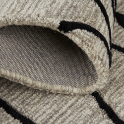 Cavallari Rug - Black/Taupe