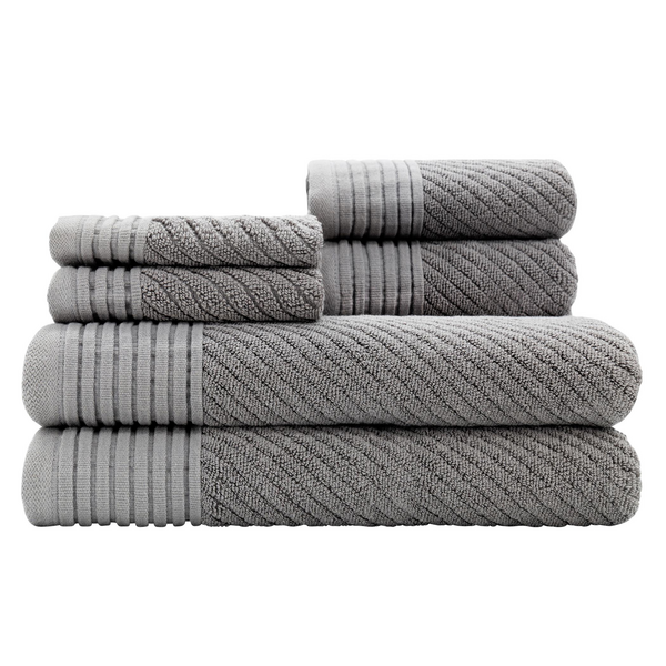 Adagio Grey Towel Bundle - Set of 6