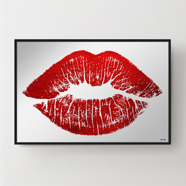 Solid Kiss Red Lips Mirror