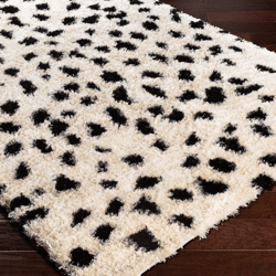 Avery Rug - Black/Ivory
