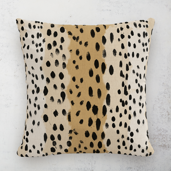 Linen Leopard Outdoor Pillow 18"