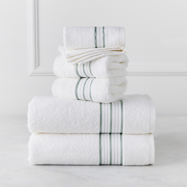 Rue Spa Hotel Border Towel Bundle - Set of 6