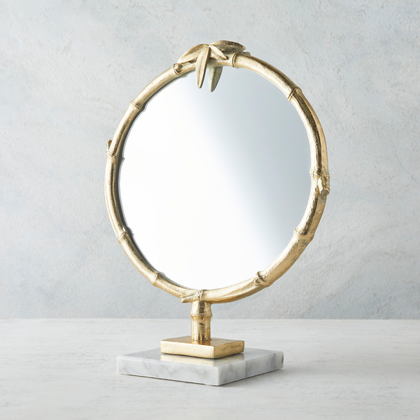 Bamboo And Marble Mirror