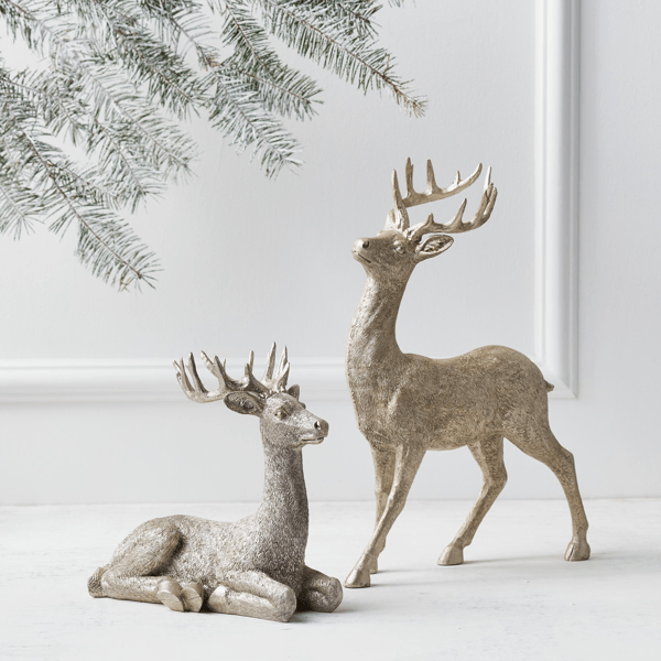 Majestic Deer - 8"H & 14"H