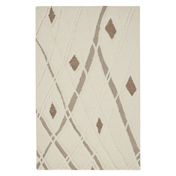 Harlow Rug - Ivory/Brown