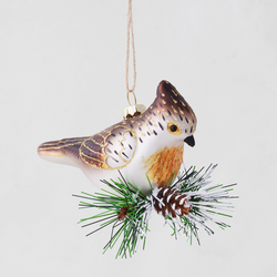 Bird On Branch Ornament