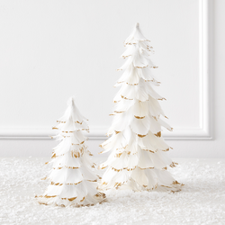 Christmas Decorations :: White Feather Table – Wenderly