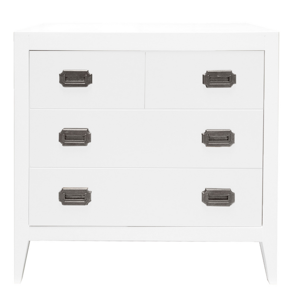 Devon 4 Drawer Dresser - White