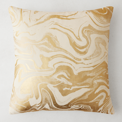 Enya Pillow 20" - Ivory/Gold