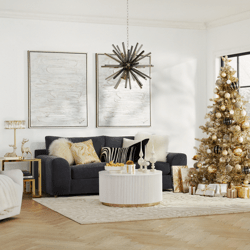 Oversized Striped Glass Ornament