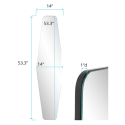 Eberton Frameless Mirror