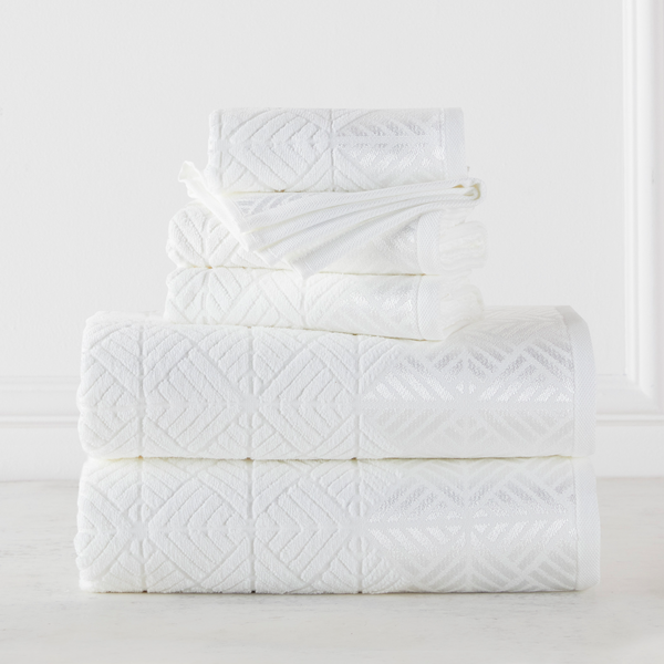 Rivoli White Towel Bundle - Set of 6
